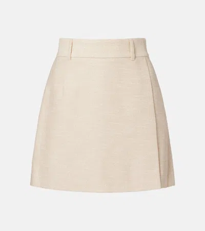 Rebecca Vallance Winnie Tweed Skort In Brown