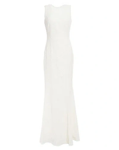 Rebecca Vallance Woman Maxi Dress Ivory Size 8 Rayon, Nylon In White