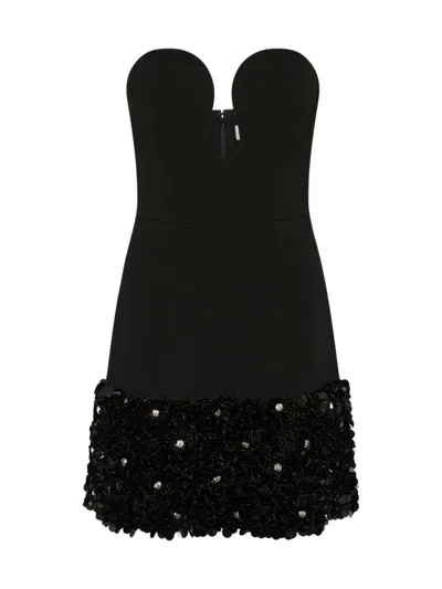 Rebecca Vallance Women's Elaine Keyhole Sequin Minidress In Black