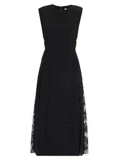 Rebecca Vallance Women's Milena Lace-overlay Midi Dress In Black