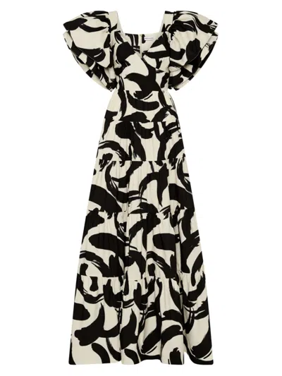 Rebecca Vallance Women's Pompidou Taffeta Maxi Dress In Print