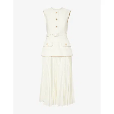 Rebecca Vallance Womens  Jonie Sleeveless Woven Midi Dress