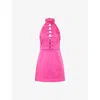 Rebecca Vallance Short Dress With Halter Neckline In Pink