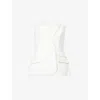 Rebecca Vallance Womens Lia Strapless Woven-blend Top Ivory In Ivory