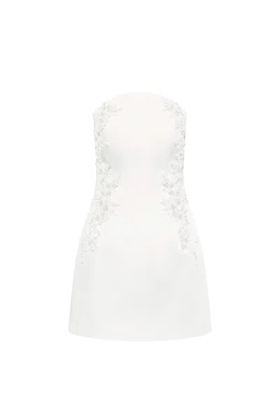 Rebecca Vallance Xanthe Mini Dress In White