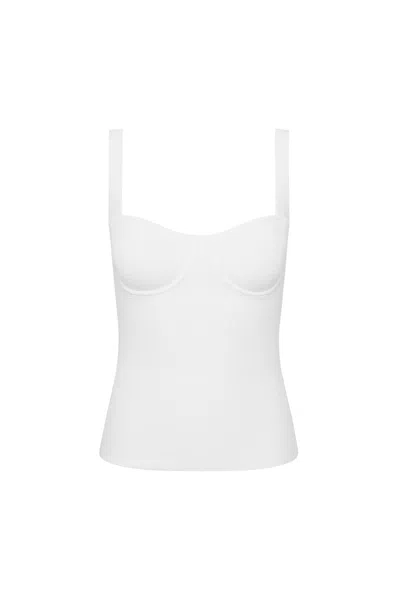 Rebecca Vallance Zia Knit Bralette In White