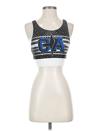 Pre-owned Rebel Athletic Sports Bra In Silver