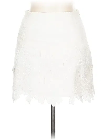 Pre-owned Rebel Collection Formal Skirt In White