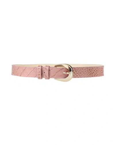 Rebel Queen By Liu •jo Woman Belt Antique Rose Size L Leather In Pink