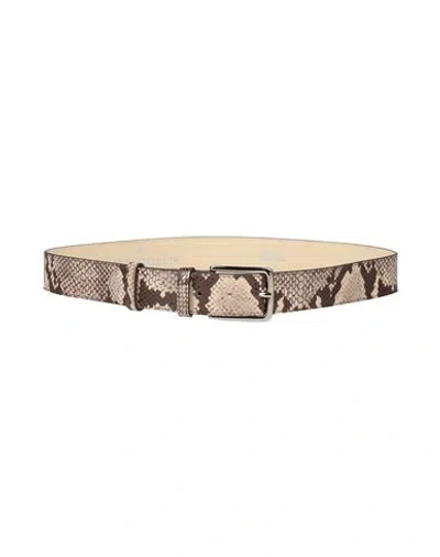 Rebel Queen By Liu •jo Woman Belt Beige Size M Leather In Multi