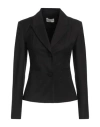 Rebel Queen By Liu •jo Woman Blazer Black Size 4 Polyester, Viscose, Elastane In Black