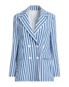 Rebel Queen By Liu •jo Woman Blazer Blue Size L Viscose, Polyamide