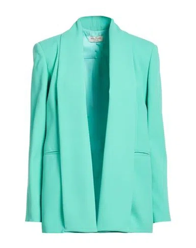 Rebel Queen By Liu •jo Woman Blazer Green Size 6 Polyester In Blue