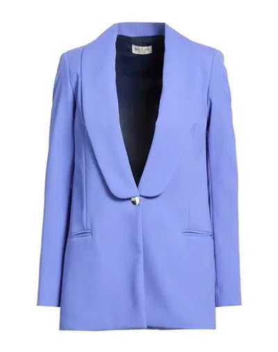 Rebel Queen By Liu •jo Woman Blazer Lilac Size 10 Polyester In Blue