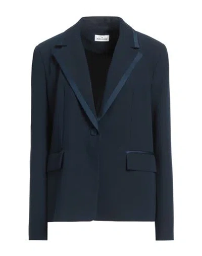 Rebel Queen By Liu •jo Woman Blazer Midnight Blue Size 12 Polyester