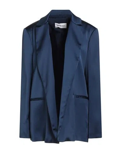 Rebel Queen By Liu •jo Woman Blazer Navy Size 12 Polyester In Blue