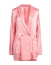 Rebel Queen By Liu •jo Rebel Queen Woman Suit Jacket Pink Size L Viscose In Pink