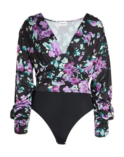 Rebel Queen By Liu •jo Woman Bodysuit Black Size S Polyester, Elastane