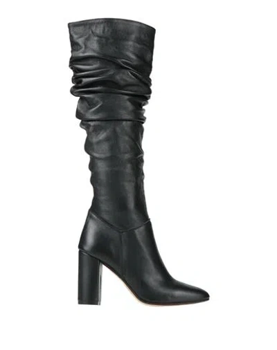 Rebel Queen By Liu •jo Woman Boot Black Size 9 Leather In Multi