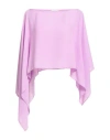 Rebel Queen By Liu •jo Woman Cape Lilac Size L Polyester In Purple