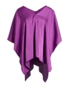 Rebel Queen By Liu •jo Woman Cape Mauve Size L Polyester In Purple