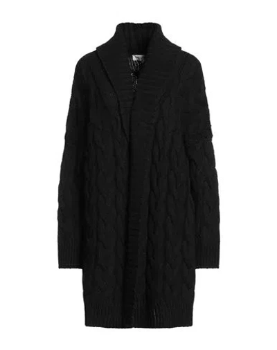 Rebel Queen By Liu •jo Woman Cardigan Black Size L Acrylic, Viscose, Wool, Alpaca Wool