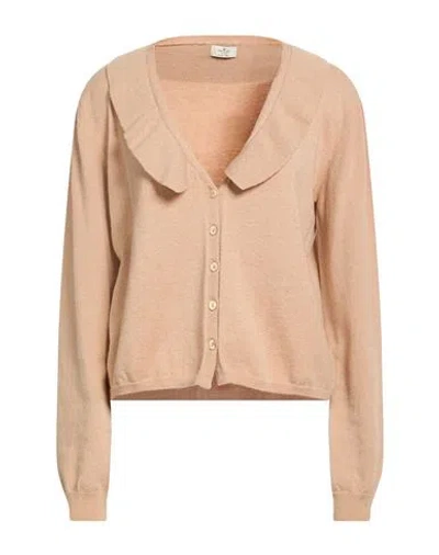 Rebel Queen By Liu •jo Woman Cardigan Sand Size L Viscose, Polyester, Polyamide In Pink