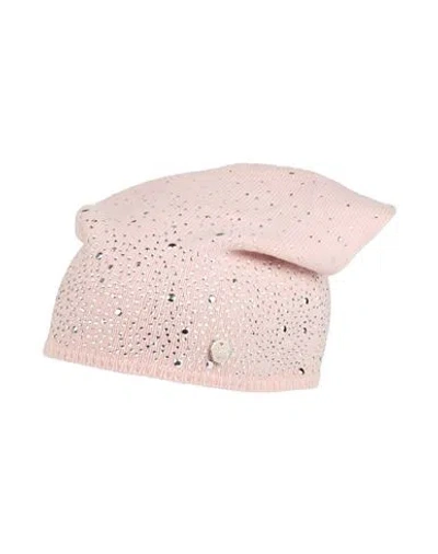 Rebel Queen By Liu •jo Woman Hat Light Pink Size Onesize Polyamide, Viscose, Wool, Cashmere