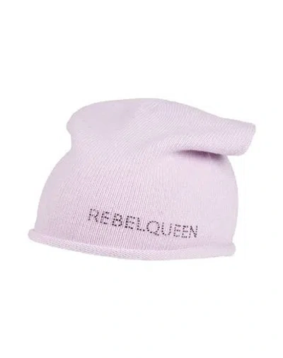 Rebel Queen By Liu •jo Woman Hat Lilac Size Onesize Polyamide, Viscose, Wool, Cashmere In Purple