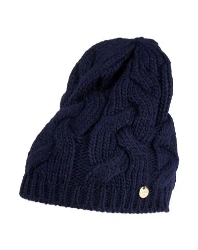 Rebel Queen By Liu •jo Woman Hat Midnight Blue Size Onesize Acrylic, Wool