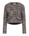 Rebel Queen By Liu •jo Woman Jacket Black Size 2 Polyester, Viscose, Acrylic In Black