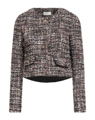 Rebel Queen By Liu •jo Woman Jacket Black Size 2 Polyester, Viscose, Acrylic