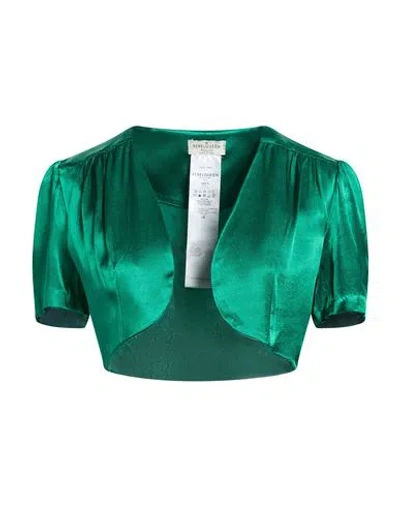 Rebel Queen By Liu •jo Woman Jacket Dark Green Size M Viscose