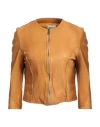 Rebel Queen By Liu •jo Woman Jacket Marigold Size S Leather