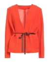 Rebel Queen By Liu •jo Woman Jacket Orange Size L Polyester, Virgin Wool In Orange