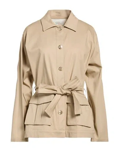 Rebel Queen By Liu •jo Woman Jacket Sand Size M Cotton, Elastane In Neutral
