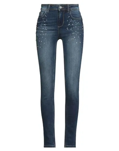 Rebel Queen By Liu •jo Woman Jeans Blue Size 25 Cotton, Elastane