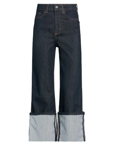Rebel Queen By Liu •jo Woman Jeans Blue Size 25 Cotton, Polyester, Elastane In Black
