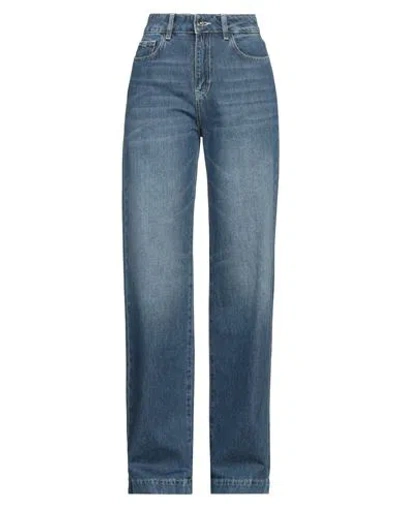 Rebel Queen Woman Denim Pants Blue Size 28 Cotton