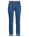 Rebel Queen By Liu •jo Woman Jeans Blue Size 27 Cotton, Elastane In Blue