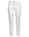 Rebel Queen By Liu •jo Woman Jeans White Size L Cotton, Elastane In White