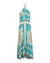 Rebel Queen By Liu •jo Woman Maxi Dress Azure Size L Polyester In Blue