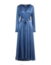Rebel Queen By Liu •jo Woman Maxi Dress Azure Size L Viscose In Blue