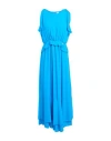 Rebel Queen By Liu •jo Woman Maxi Dress Azure Size M Polyester In Blue