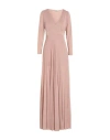 Rebel Queen By Liu •jo Woman Maxi Dress Blush Size S Viscose, Metallic Fiber, Polyamide, Elastane In Pink