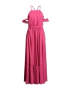 Rebel Queen By Liu •jo Woman Maxi Dress Fuchsia Size L Polyester In Pink