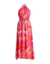 Rebel Queen By Liu •jo Woman Maxi Dress Fuchsia Size L Polyester In Pink