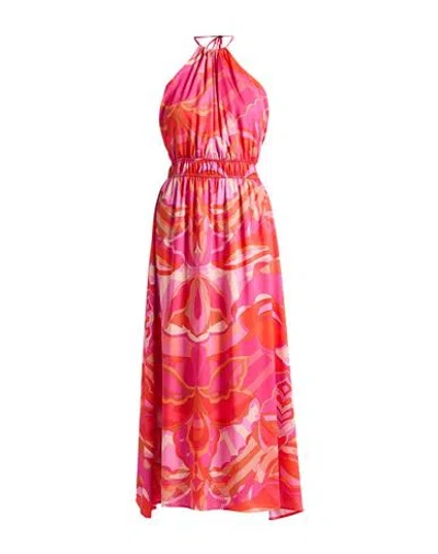 Rebel Queen By Liu •jo Woman Maxi Dress Fuchsia Size L Polyester In Pink