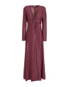 Rebel Queen By Liu •jo Woman Maxi Dress Garnet Size M Polyamide, Polyester, Elastane