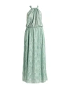 Rebel Queen By Liu •jo Woman Maxi Dress Light Green Size 6 Polyester In Green